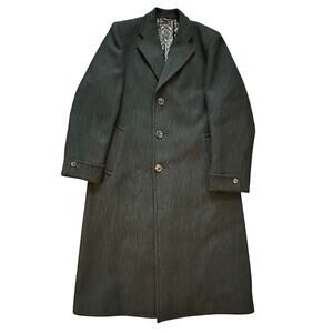 VTG ALEXANDRE England Wool Crombie Overcoat Milium Lined 50s 60s Classic Bespoke
